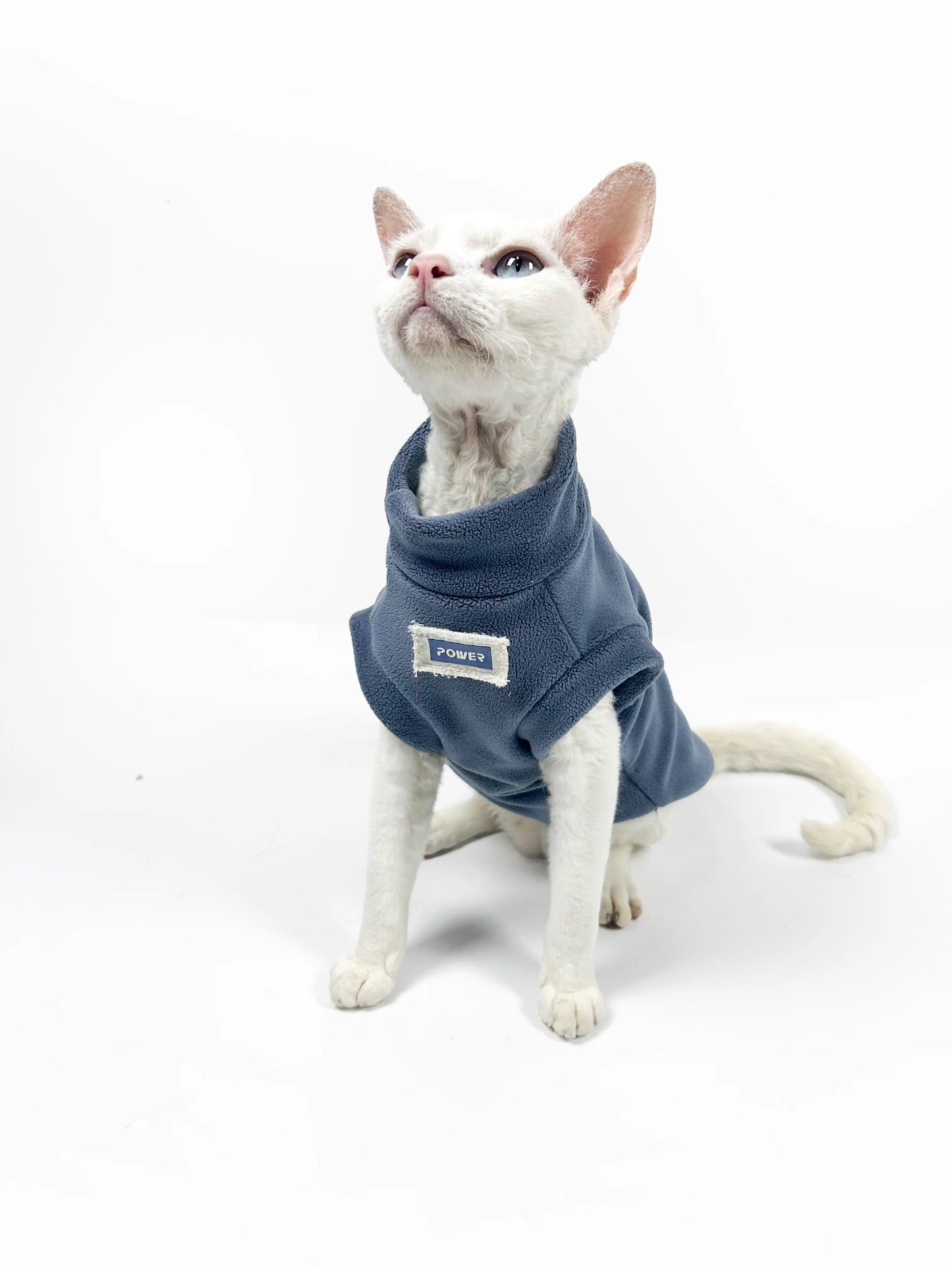 Autumn/Winter Hairless Cat-themed Vest by Sphynx and Devon, Soft and Warm