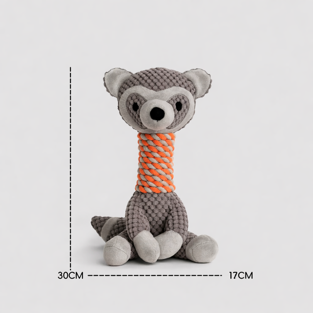 Small dog toy, chewable, makes sound, plush toy, chewable rope, perfect for small dogs like Corgis, a great way to keep them entertained and relieve boredom